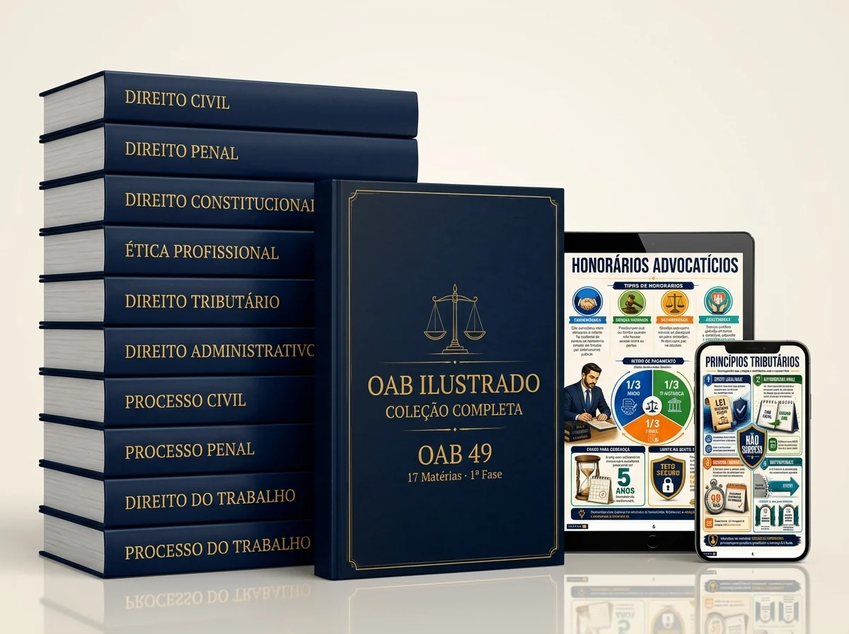 Coleção completa OAB Ilustrado: 17 matérias + bônus