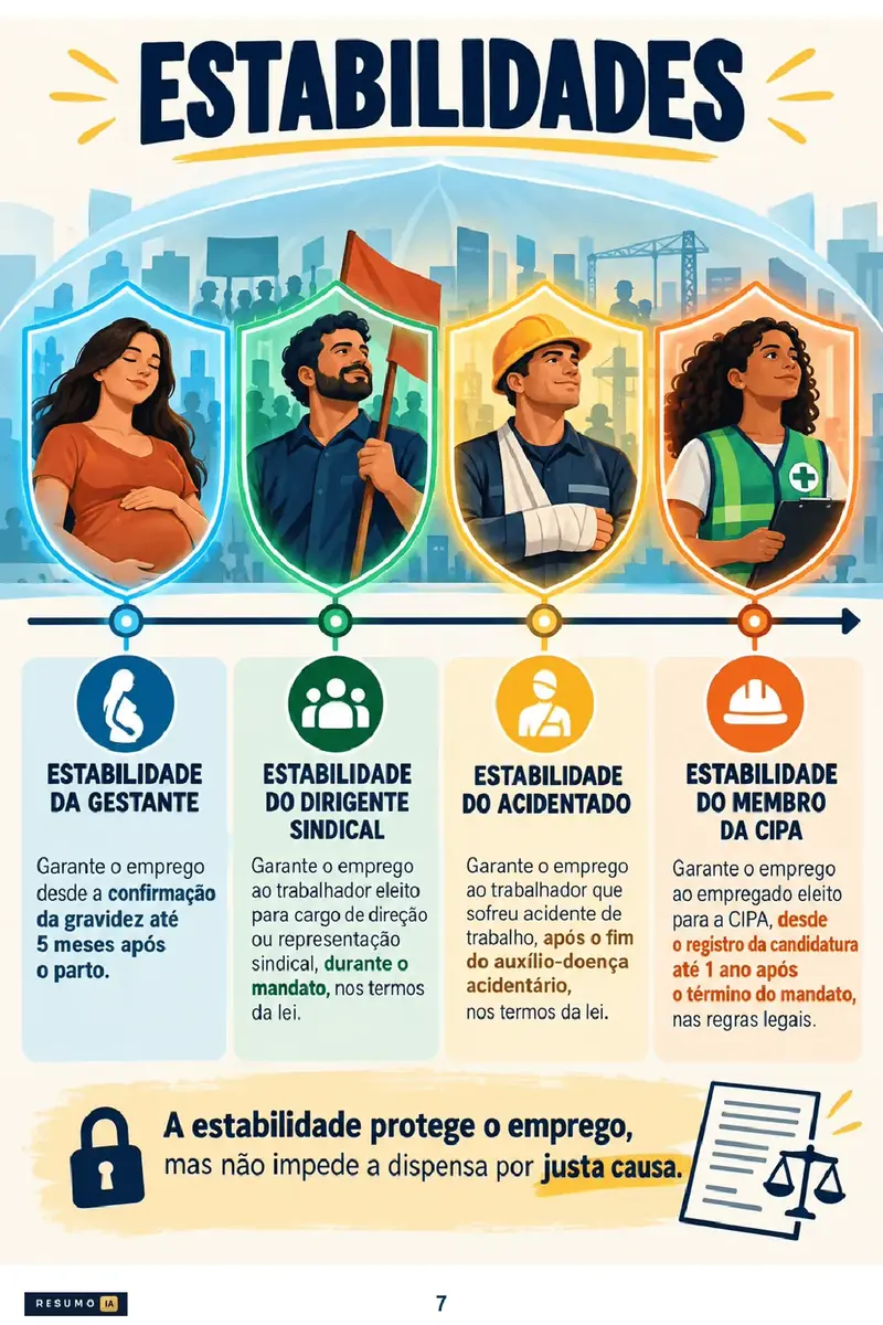 Trabalho: estabilidades